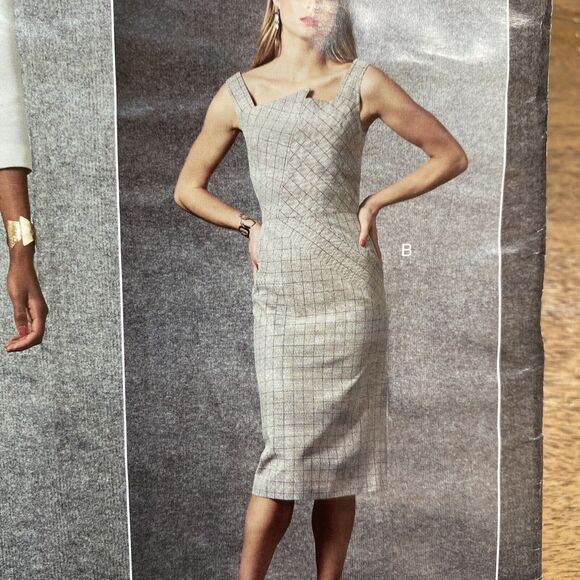 Vogue Sewing Pattern V1673 Misses Fitted Sheath Dress Sleeve Variations Sz 14-22 - Picture 2 of 6